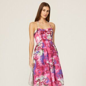 Watercolor Midi Dress